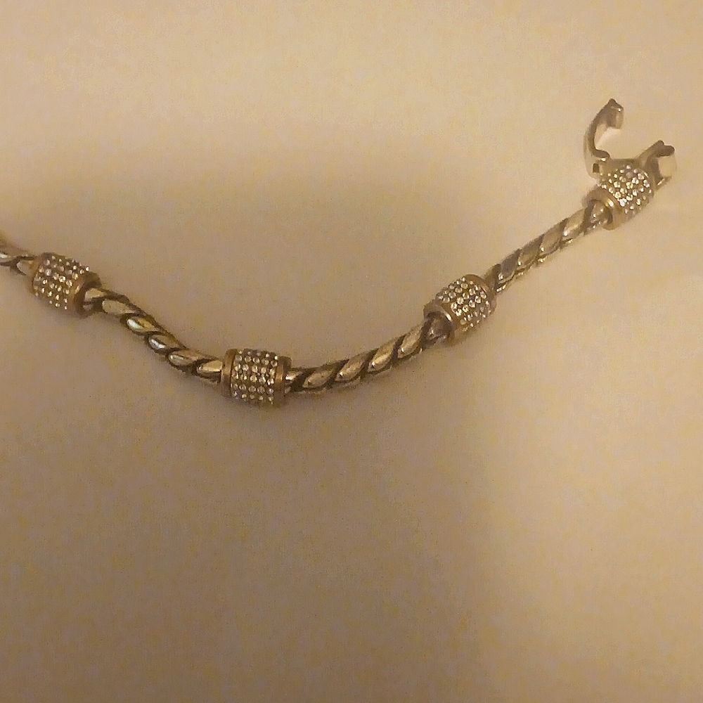 Bracelet Brighton  silver and gold with rhinestones